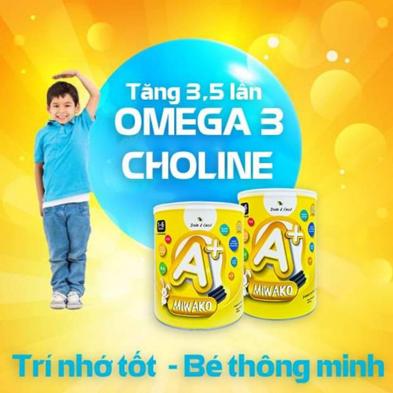 Sữa cho trẻ dị ứng đạm bò trẻ tự kỷ chậm nói tăng động giảm chú ý sữa thực vật hữu cơ Miwako A+ hộp 400g