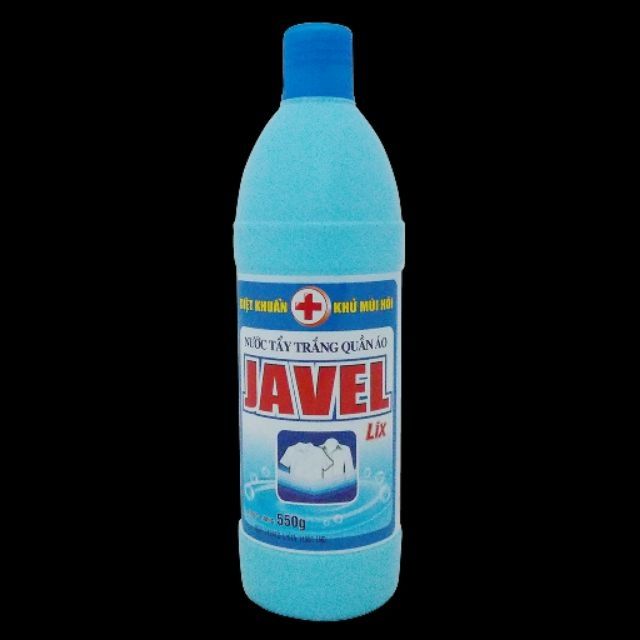 Nước tẩy trắng quần áo Javel Lix 550g siêu mới