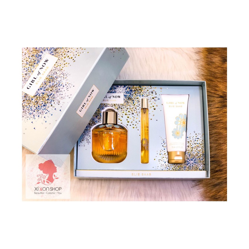 Auth - Elie Saab - Set nước hoa Girl Of Now Elie Saab EDP (1NH 90ml + 1NH 10ml + 1 Lotion 75ml) | BigBuy360 - bigbuy360.vn