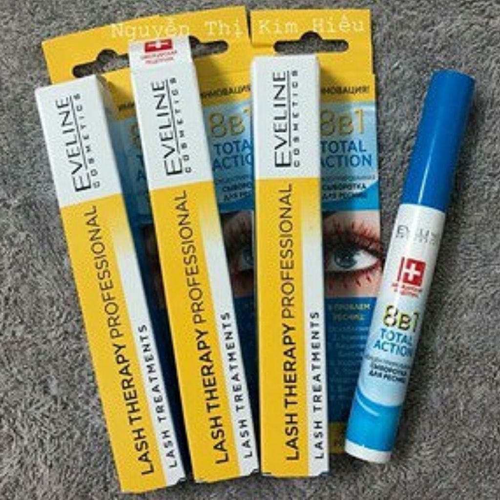 Dưỡng Mi EVELINE 8 in 1-TOTAL ACTION LASH THERAPY PROFESSIONAL,Chăm Sóc Cho Mi,Hỗ Trợ Cho Mi Mọc Dài Và Dầy Hơn.