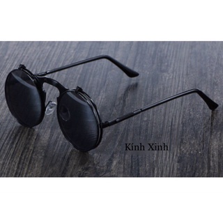 Kính mát, Kính râm Clip on Mắt tròn nhỏ siêu chất