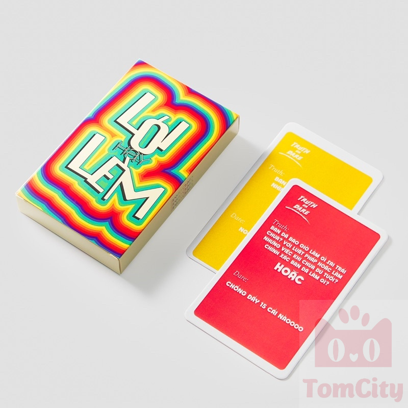 Bộ bài thử thách “Lói hay Lèm”  Bài Drinking Games Huệ Bài Xõa Lắc Lư giúp gắn kết tình bạn