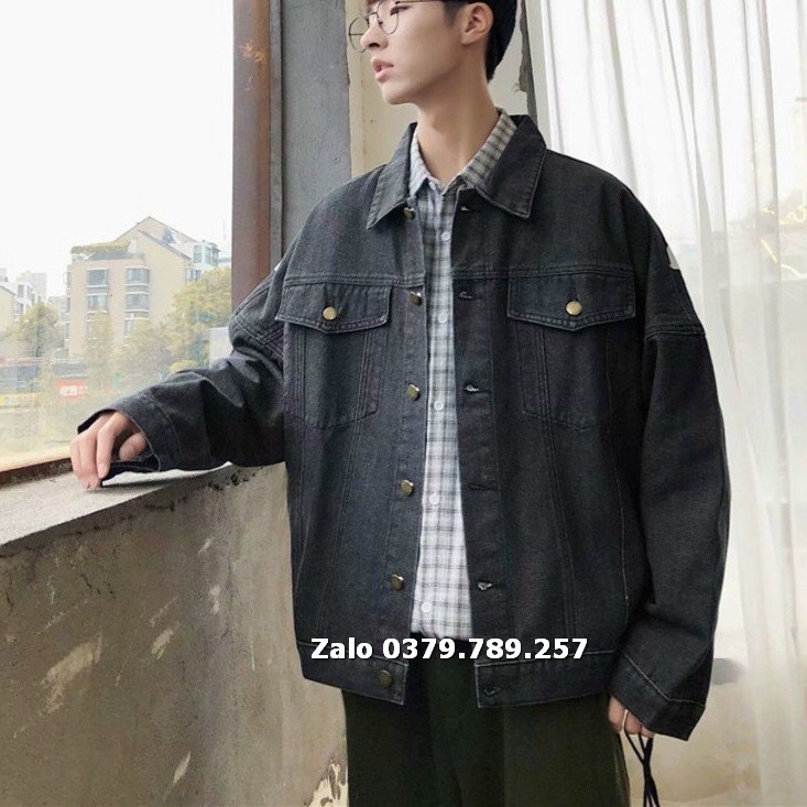 Áo khoác jean nam nữ Unisex stranger form rộng cao cấp Chiwawa shop