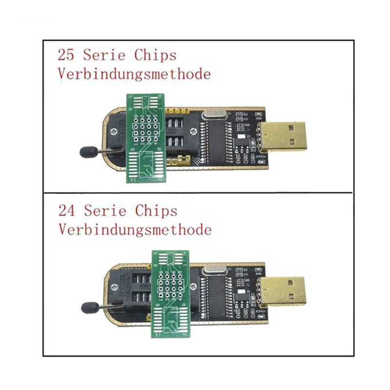 Mô đun CH341A 24 25 Series EEPROM Flash BIOS USB + kẹp SOIC8 SOP8 cho EEPROM 93CXX / 25CXX / 24CXX