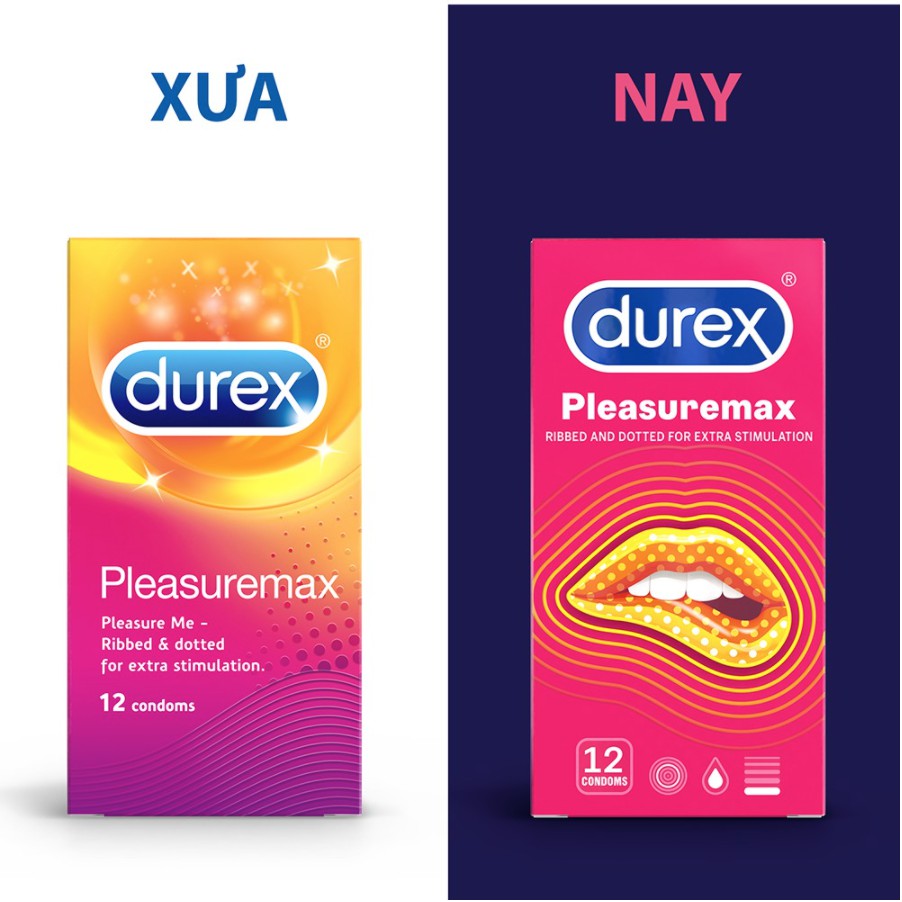 Bao Cao Su Durex Pleasuremax GÂN GAI TĂNG KHOÁI CẢM hộp 12 bao