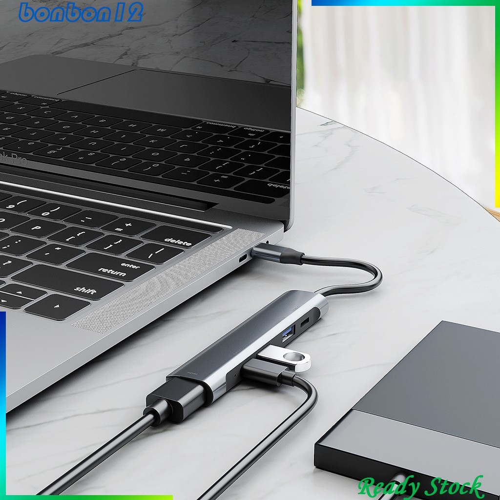 Bộ Chia Usb Type C 4k Hdmi 5 Trong 1 | BigBuy360 - bigbuy360.vn