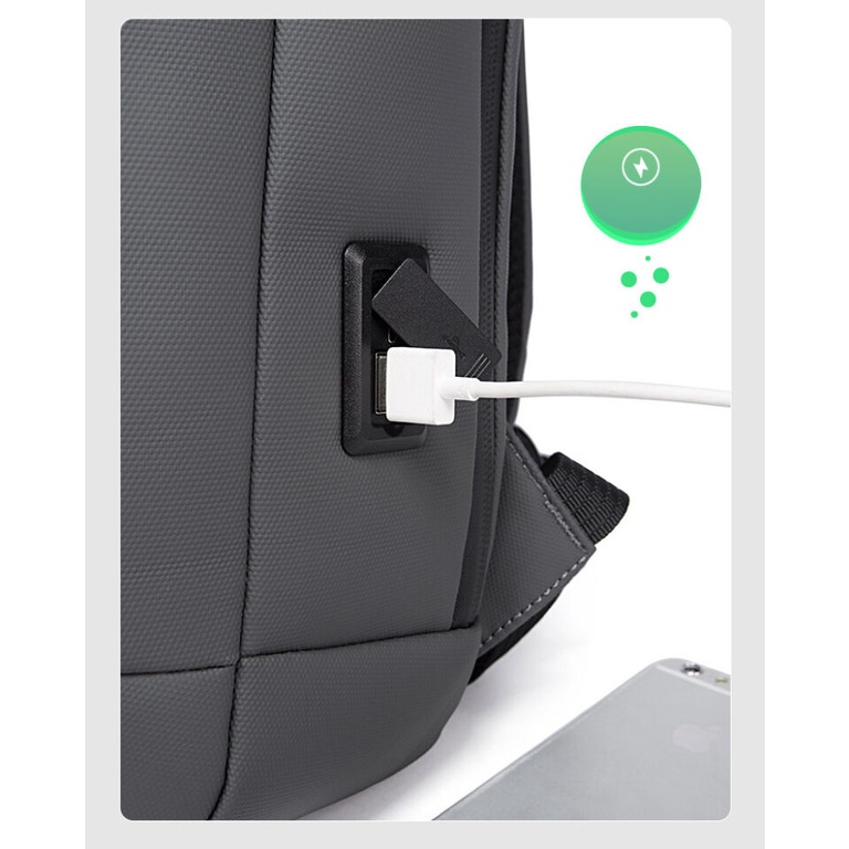 Balo laptop Bange Roy Giao Long có cổng USB chống nước nhiều ngăn chứa chống sốc GLB1097