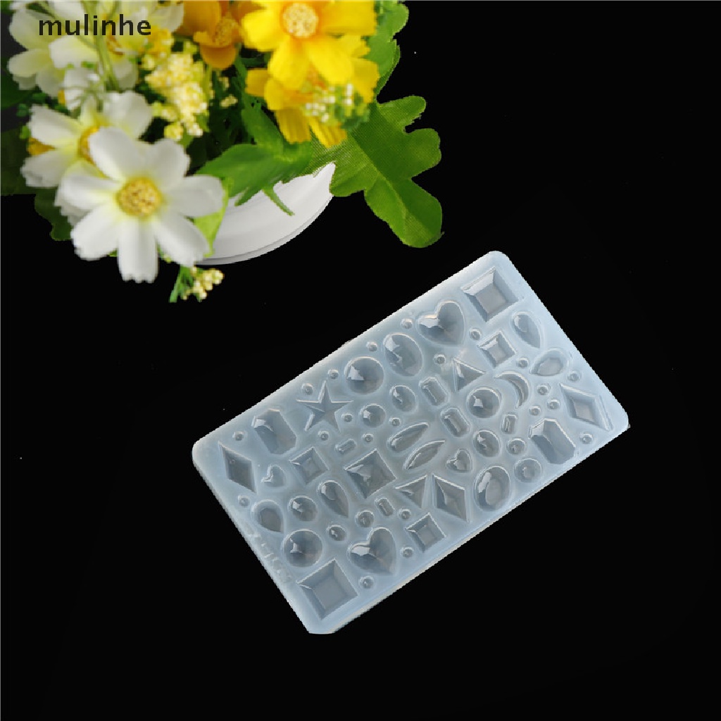 Khuôn silicone Làm Trang Sức Nhựa Epoxy Hình Oval / Trái Tim / Giọt Nước