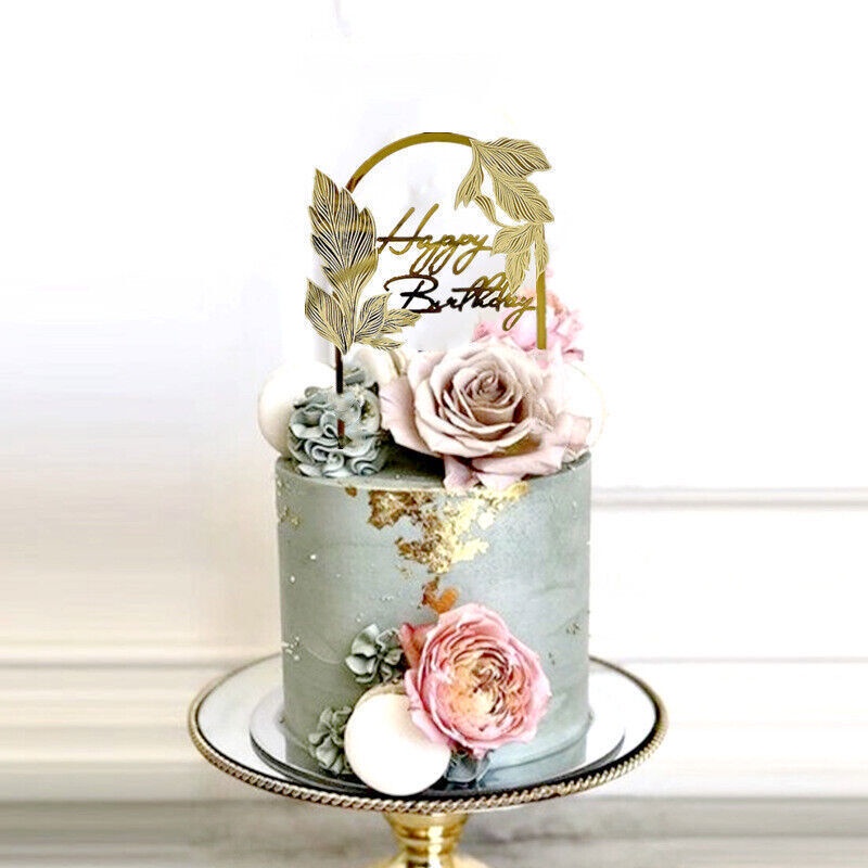 Topper Trang Trí Bánh Kem Chữ Happy Birthday