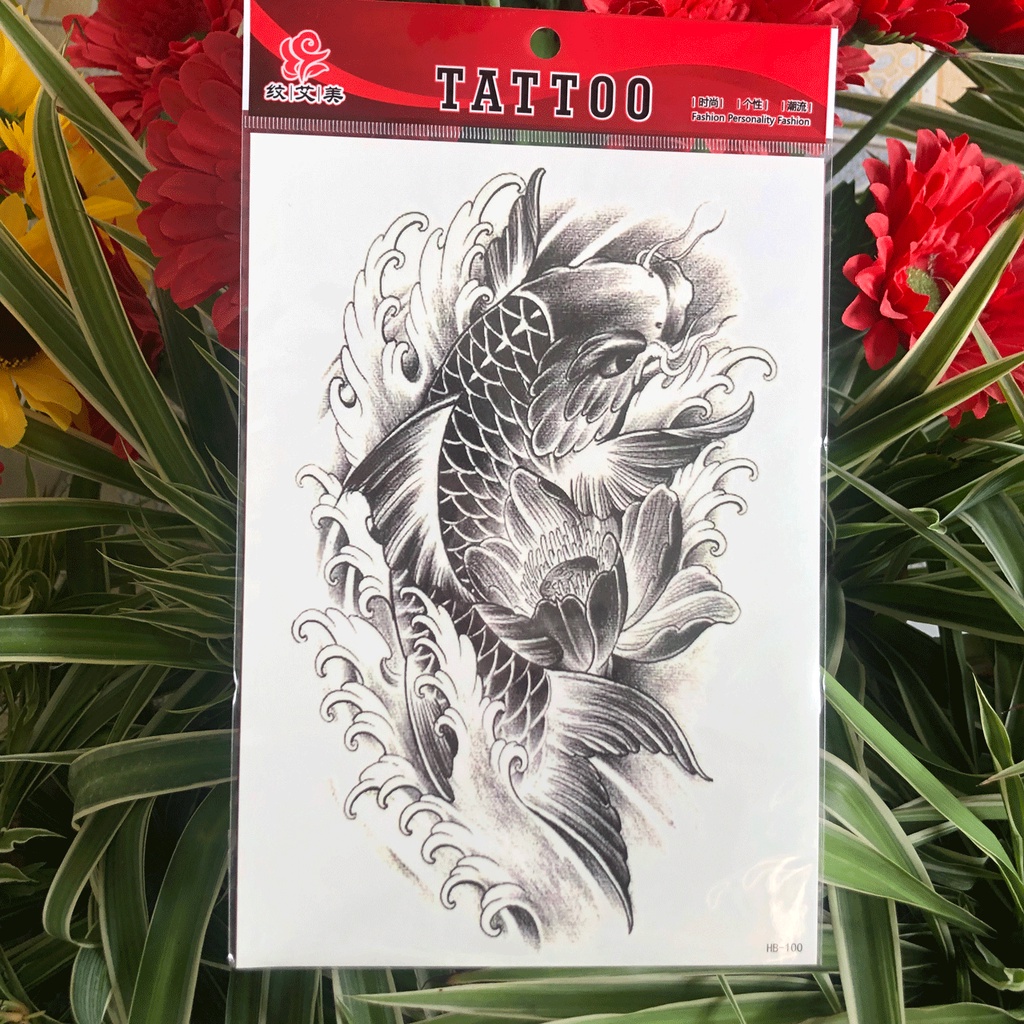 HB-070-Hình Xăm Dán 3D Cho Tay, Ngực, Vai, Lưng Tattoo - HÌNH CHỮ VỀ TÌNH YÊU