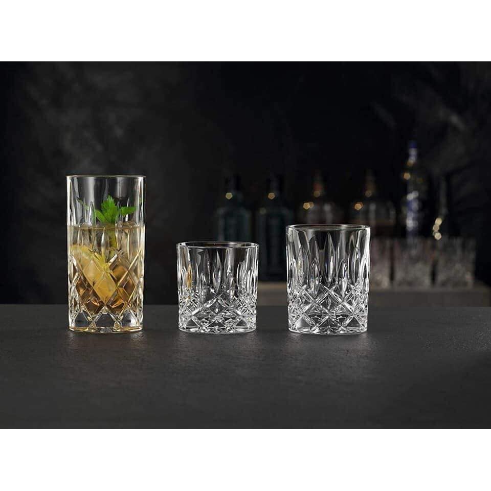 Bộ 18 cốc pha lê Nachtmann 3 size - Vân vuông và vân chéo