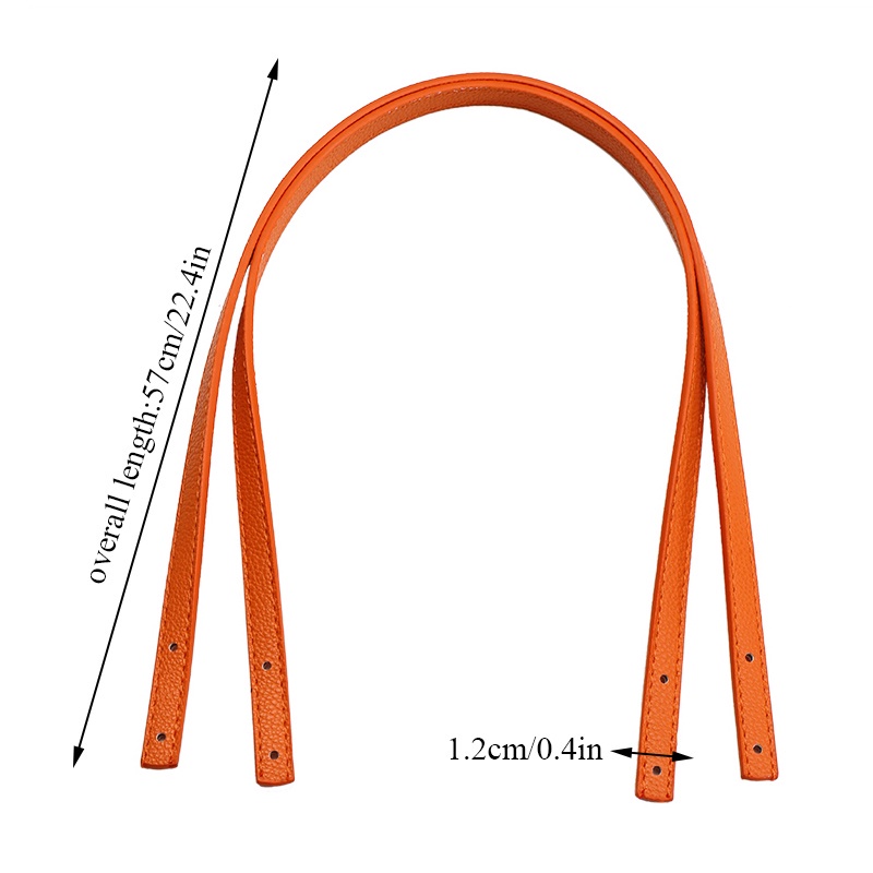 Dây đeo túi xách bằng da PU màu trơn 1.2cm