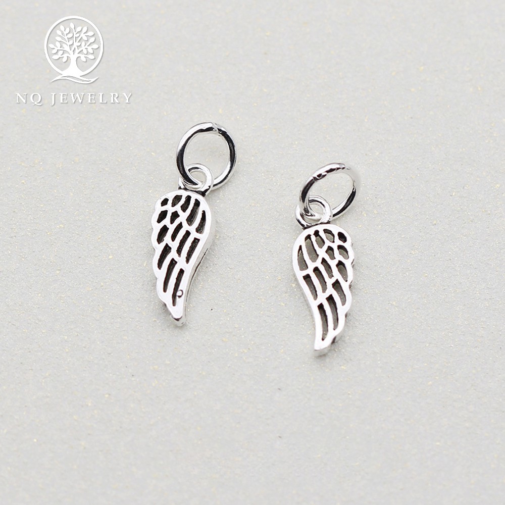 Charm bạc hình cánh thiên thần treo - NQ Jewelry