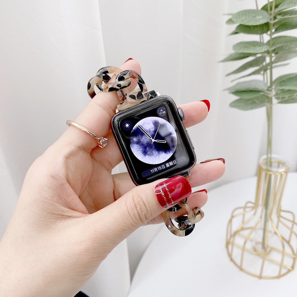 Dây Đeo Đồng Hồ Họa Tiết Cẩm Thạch Cho Apple Watch 2 / 3 / 4 / 5 / 6 / Se Kích Thước 44mm 40mm 38mm 42mm