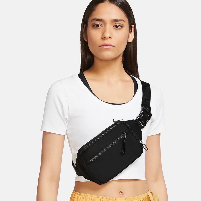 [Chính hãng hàng store]Túi Nike đeo chéo màu đen unisex nam nữ authentic 100%