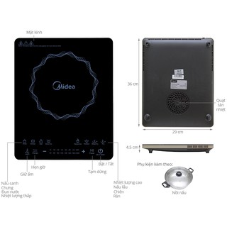 Bếp điện từ T2114DC (MI-T2114DC), 2100W