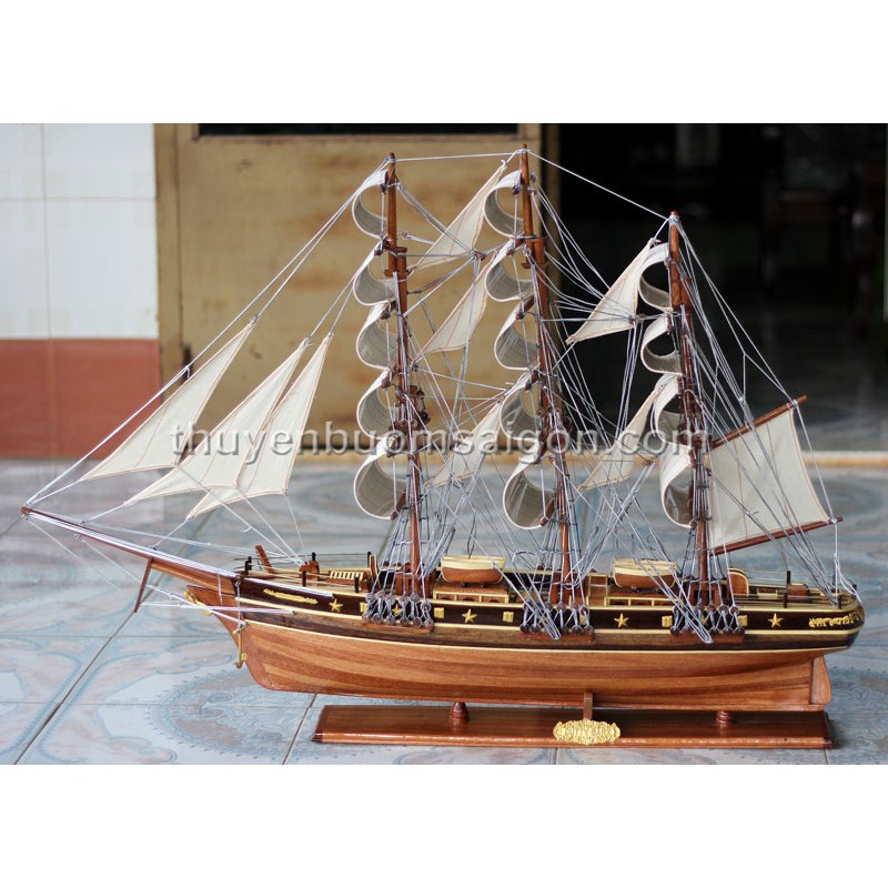 Thuyền Gỗ Phong Thủy Trang Trí Cutty Sark Dài 97cm