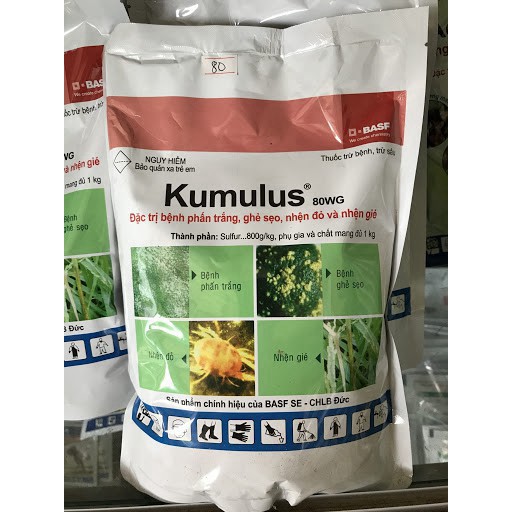 Thuốc trừ bệnh phấn trắng, ghẻ sẹo, nhện đỏ Kumulus 80WG  - VTNN Bắc Từ Liêm
