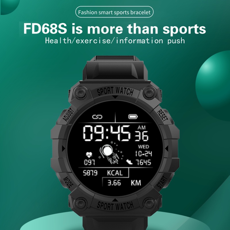 Đồng Hồ Thông Minh FD68S FitPro Đồng Hồ Thông Minh Smartwatch Hỗ Trợ Bluetooth Android IOS PK Y68 D18S M6 119S