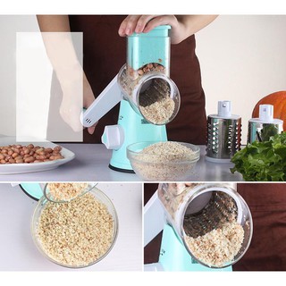 Máy bào sợi cắt lát rau củ quả bằng tay, Bộ dụng cụ cắt gọt rau củ quả đa năng 3 đầu, Dụng cụ nạo rau củ thành dạng sợi