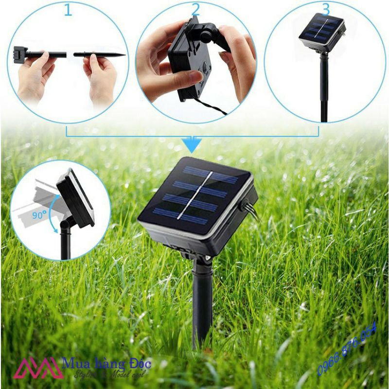 Đèn Trang Trí Ngoài Trời 💡💡💡 Dây Đèn Chống Nước Fairy Năng Lượng Mặt Trời