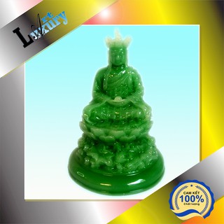 Tượng Địa Tạng Vương Bồ tát xanh ngọc đế cao, tượng phong thủy phòng khách  - Luxury Art