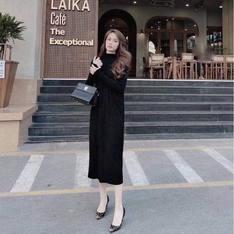 Váy len xuông đen bigsize