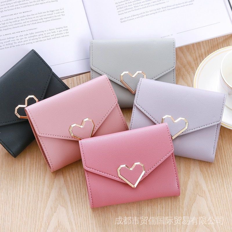 Ví nữ mini cầm tay phong cách Hàn quốc cao cấp cute nhỏ gọn bỏ túi