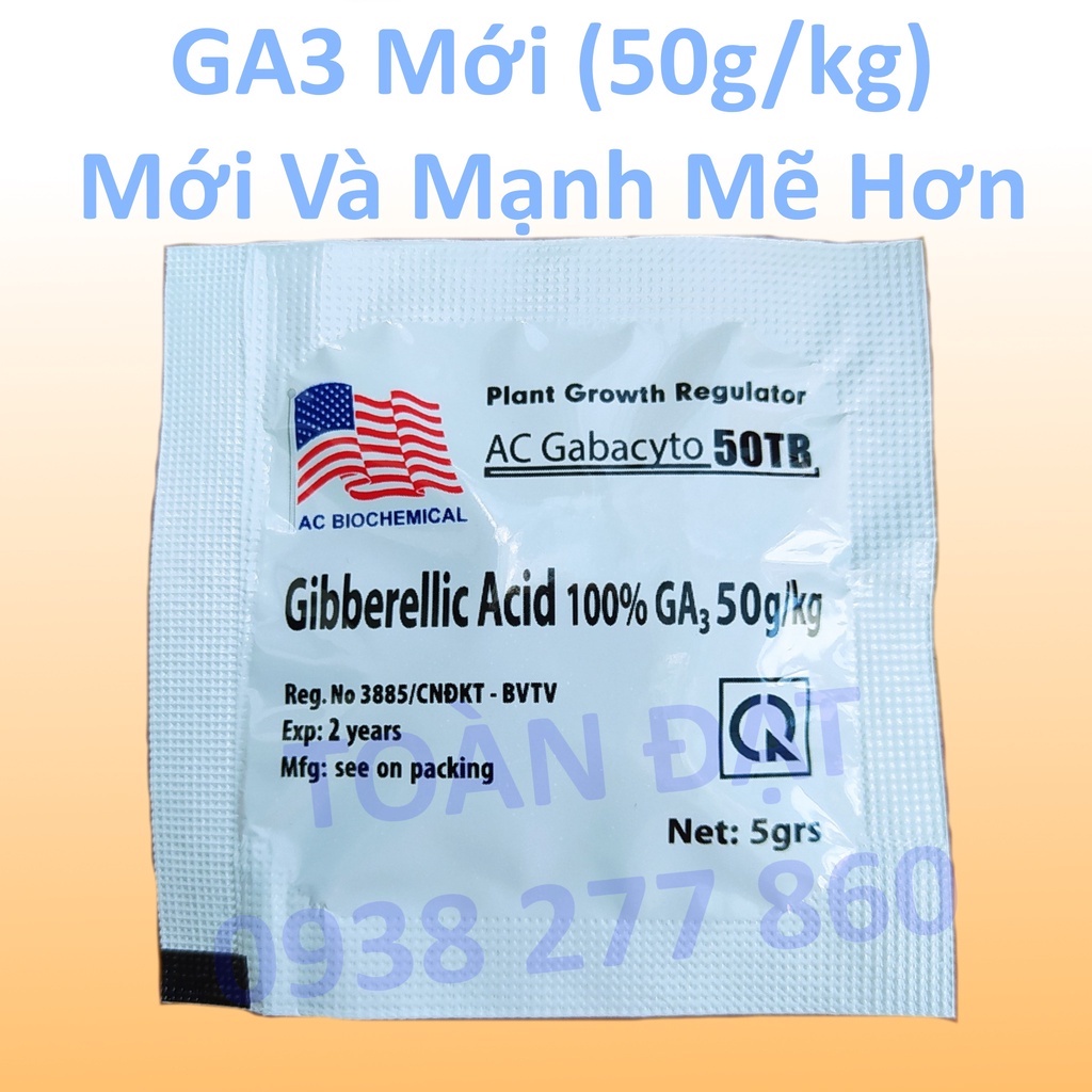 Phân Bón Lá Gibber GA3 - Gibberellic Acid 100%