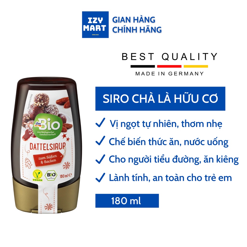 Siro gạo/Mật thùa/Siro chà là hữu cơ dmBio