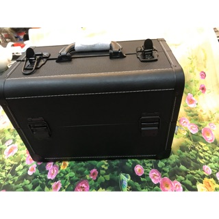 Cốp đựng đồ Nail _ Makeup ( cốp kim loại màu đen da nhám )