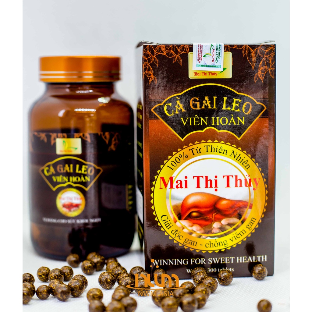 Cà gai leo viên hoàn hộp 300 viên- Bổ gan, mát gan, men gan