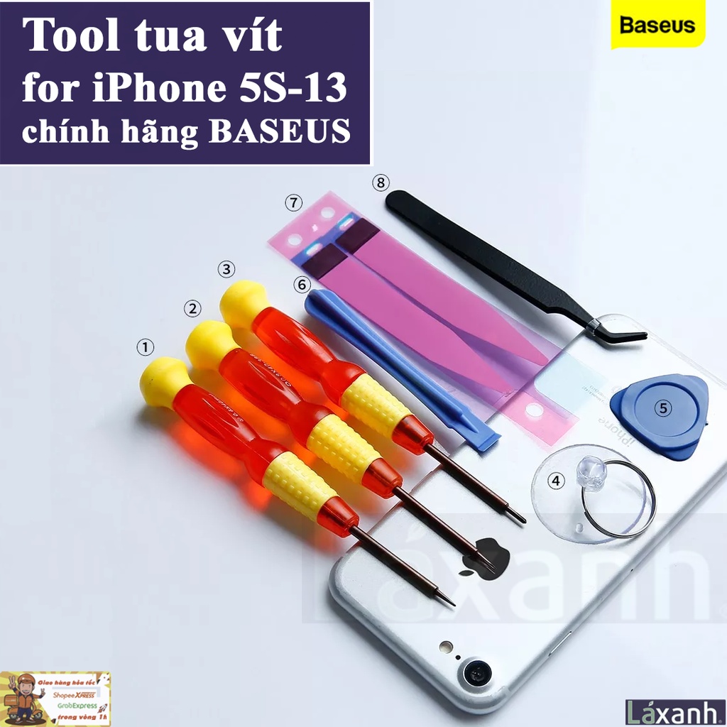 Bộ tua vít công cụ tool mở điện thoại iPhone - Expert for disassembling Tool for iPhone - ron keo seal chống nước iP