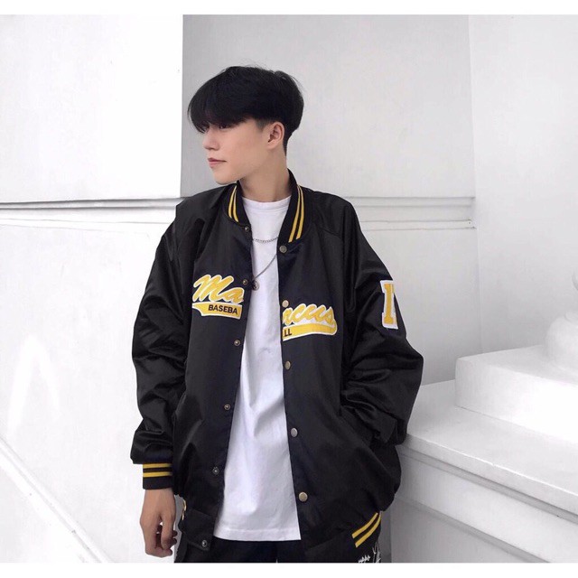 Áo Khoác kiểu dù Bomber unisex form rộng nam nữ 2 lớp MARCUS (Kèm ảnh thật Shop tự chụp) | BigBuy360 - bigbuy360.vn