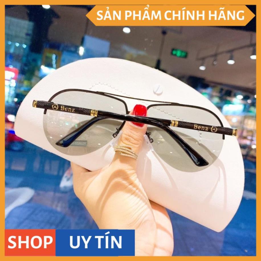 Mắt kính mát nam đổi màu dùng cả ngày và đêm tròng Polaroid chống tia UV - Kính mát nam đổi màu cao cấp BDMER767