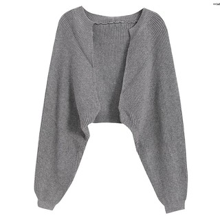 Áo khoác Sweater dệt kim tay dài dáng rộng thời trang 2020