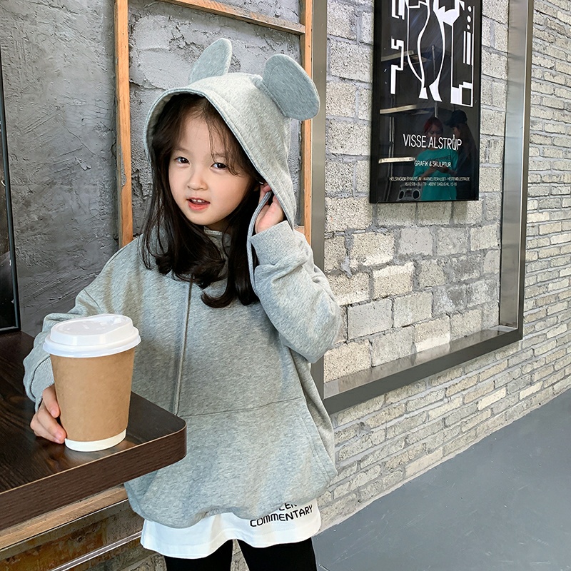 Aó Khoác Nỉ Trẻ Em Thu Đông Hoodie Hình Thú Dày Dặn Siêu Yêu Cho Bé Trai Bé Gái 4 - 14kg