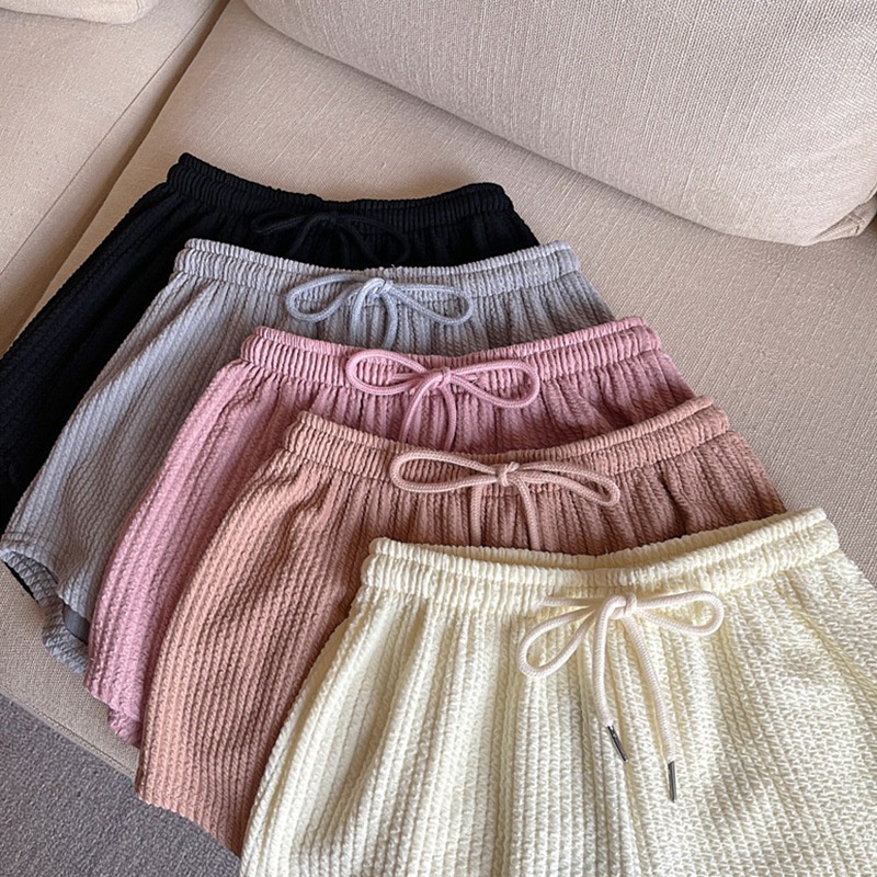 Quần Short Lưng Thun Ống Rộng Màu Sắc Đơn Giản