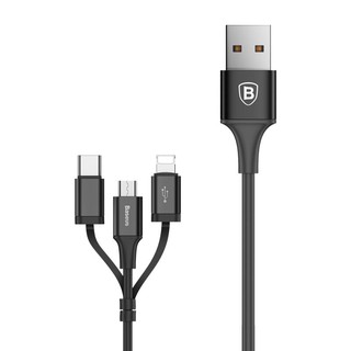 Cáp sạc 3 in 1 Baseus hỗ trợ sạc nhanh