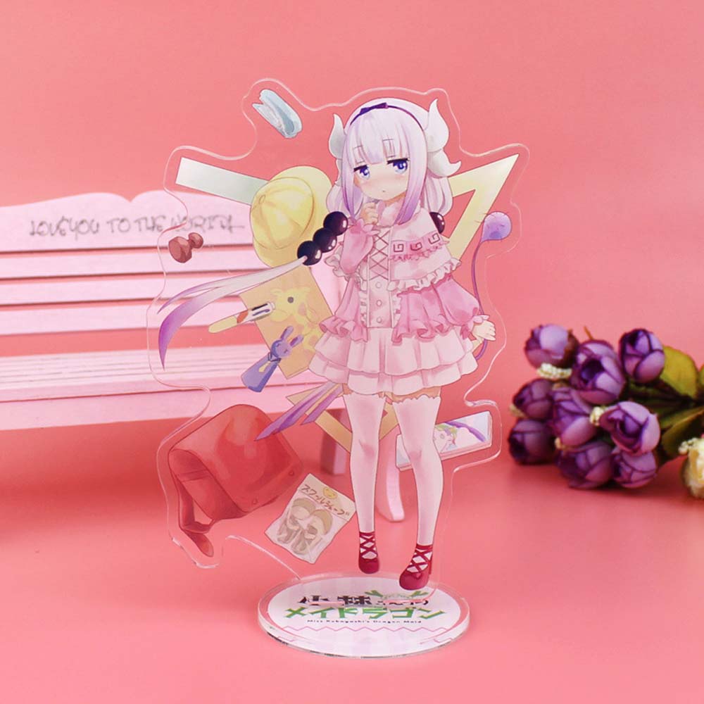 Mô hình nhân vật anime Miss Kobayashi's Dragon Maid Kanna KannaKamui bằng acrylic đứng được để bàn