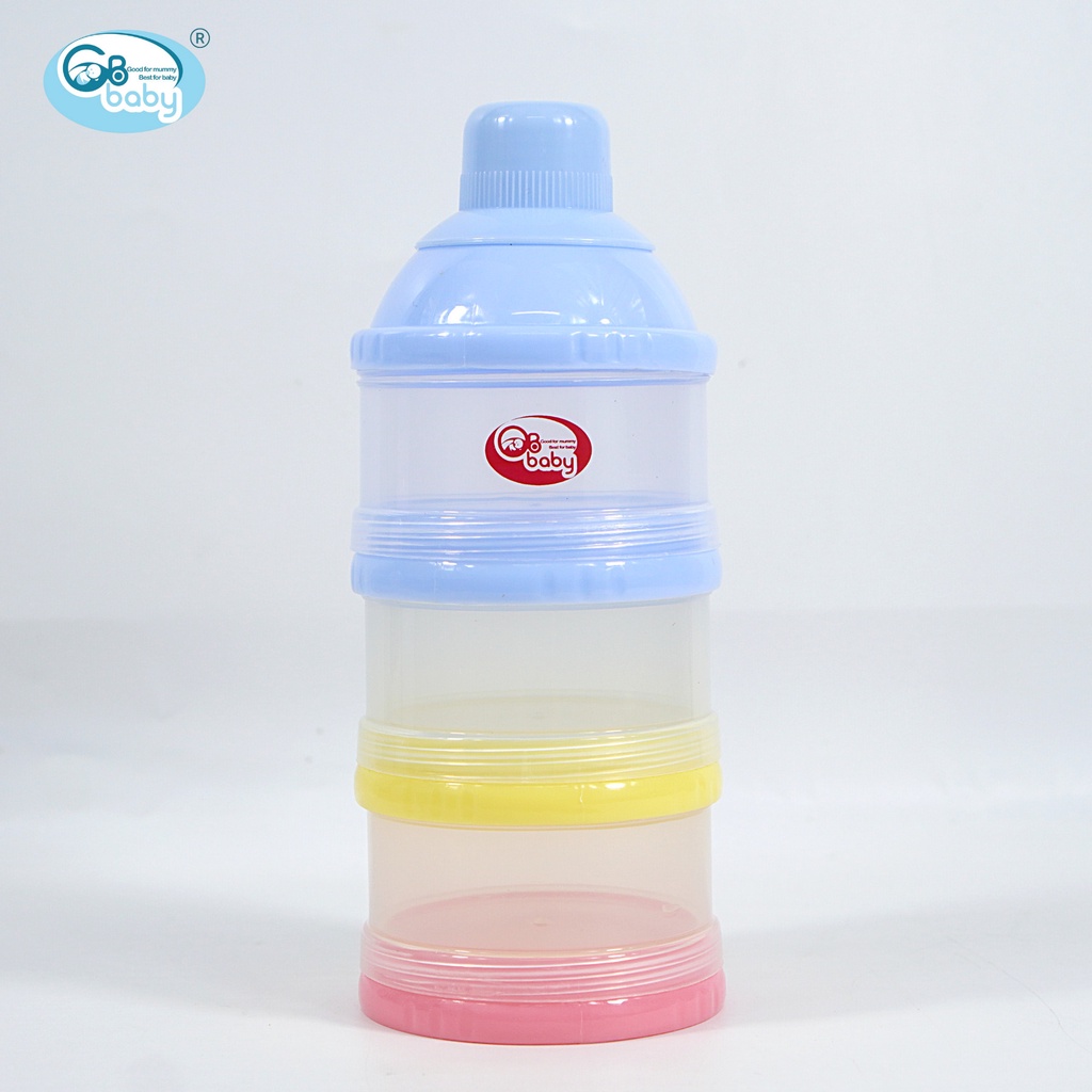 Hộp Chia Sữa, Hộp Đựng Sữa Bột, Đồ Ăn Dặm Gb-Baby  Cho Bé có 3 Ngăn Tiện Lợi