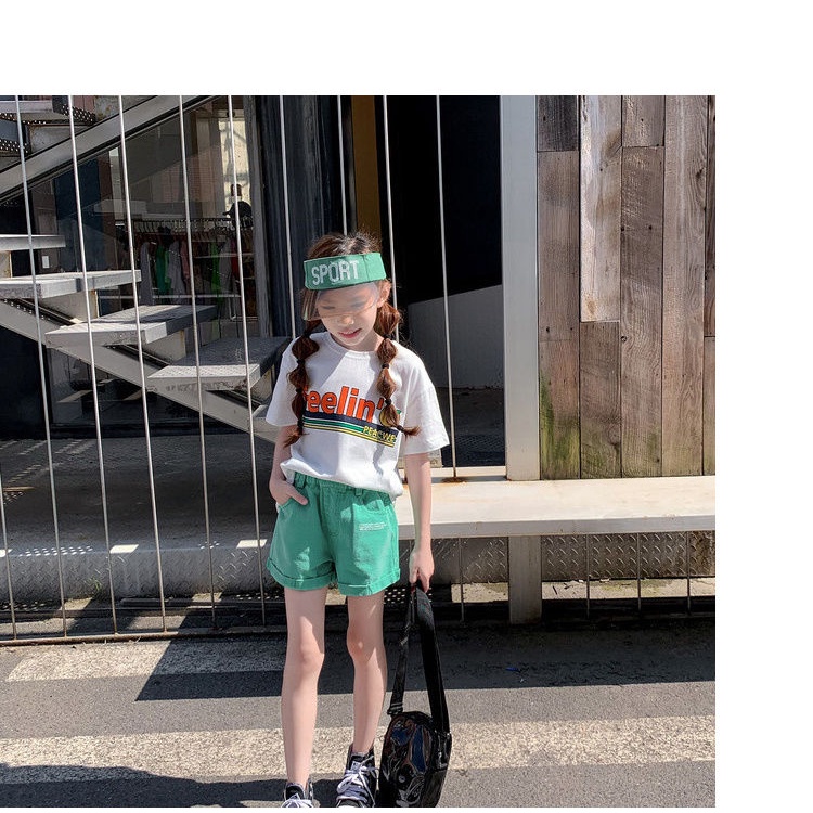 Quần Short Jeans Thời Trang Cho Bé Gái