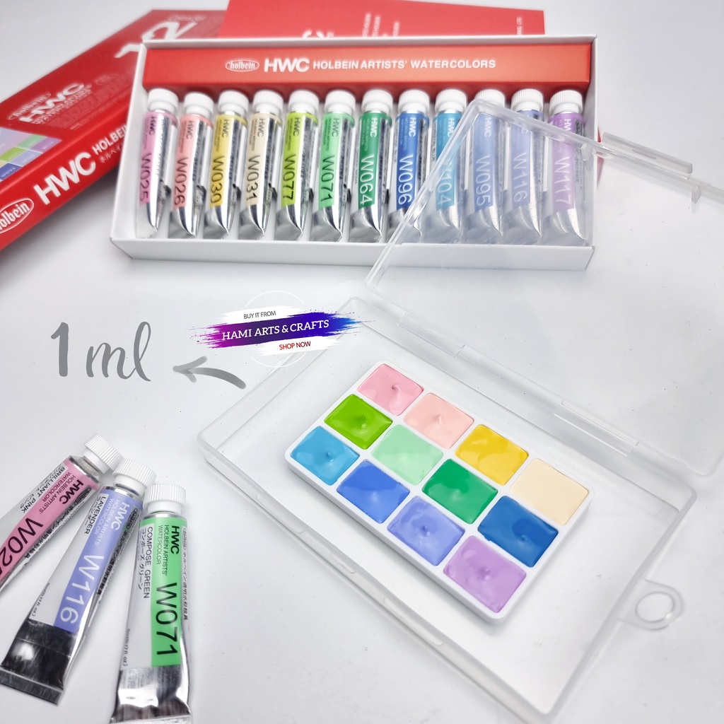 Set HOLBEIN X Pastel 👉🏻  Set màu nước artist 12 màu Holbein