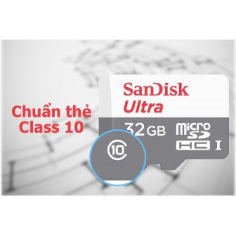 Thẻ nhớ SanDisk 32GB Mirco SD Ultra Class 10 80Mb/s – Bảo hành chính hang 5 năm