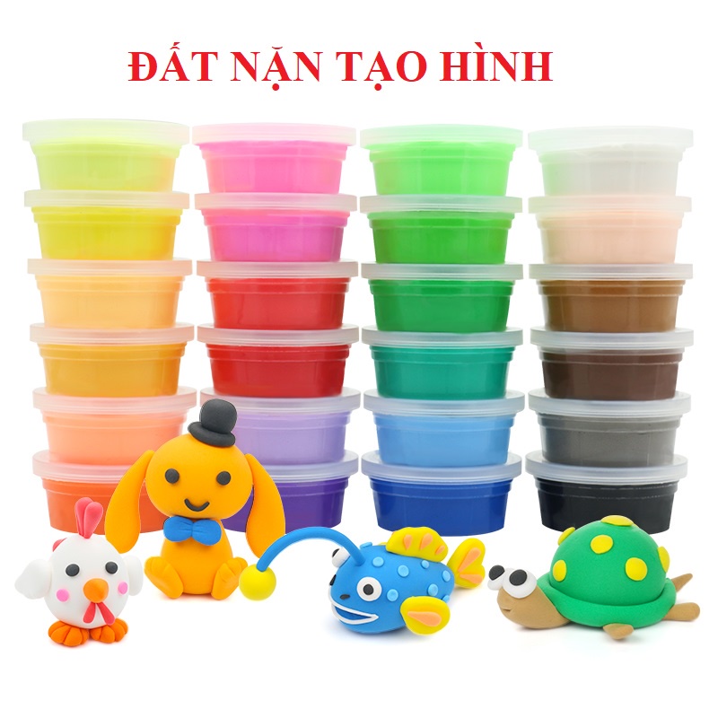BỘ ĐẤT NẶN NGỌC TRAI 24/36 MÀU KÈM KHUÂN TẠO HÌNH