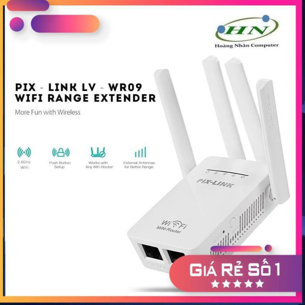 Kích Sóng Wifi Pix-Link LV-WR09 (4 Anten)