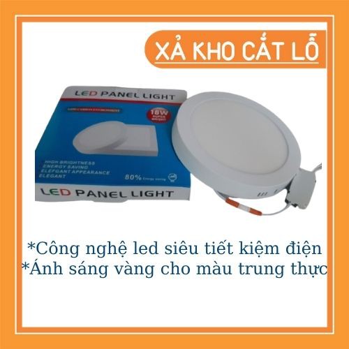 Đèn ốp trần tròn đèn led ốp trần 18w ánh sáng vàng tiết kiệm điện giá rẻ