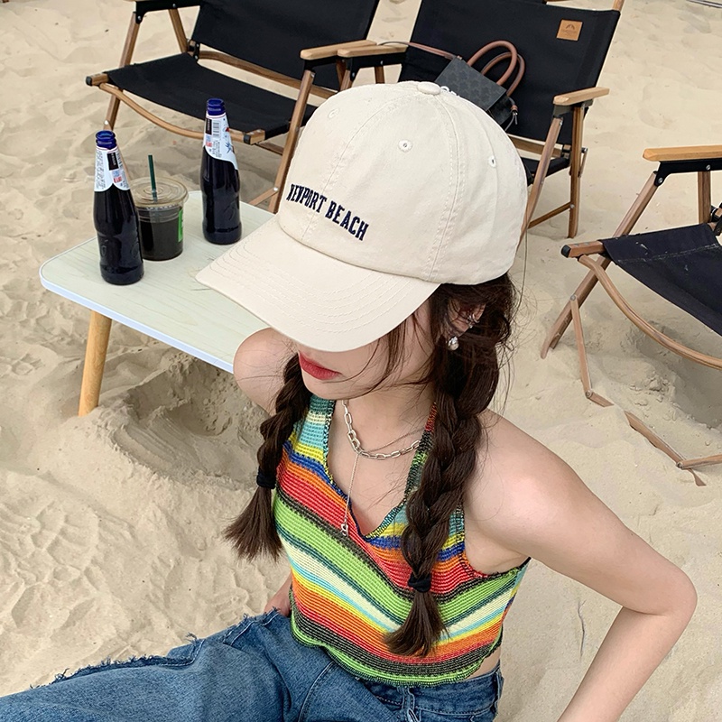 Mũ Lưỡi Trai Chống Nắng In Chữ Phong Cách Hàn Quốc Dễ Phối Đồ Thời Trang Xuân Hè Cho Nam Và Nữ