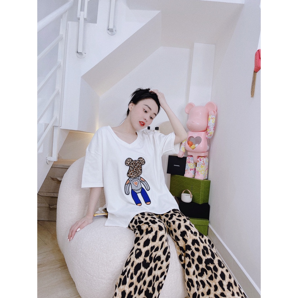 Set Áo Bearbrick Beo + Quần Suông