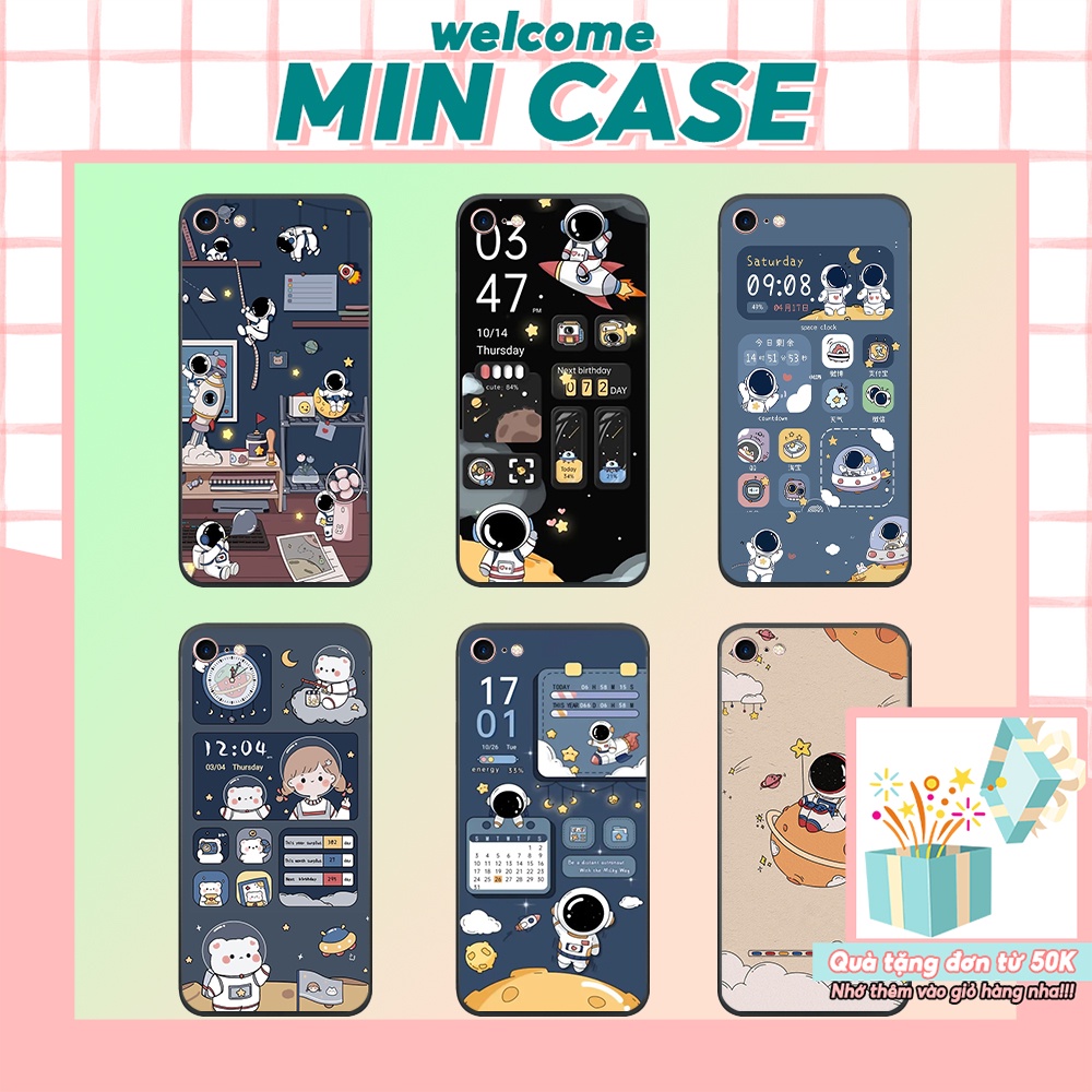 Ốp lưng IP 5/ 5S/ 6/ 6S/ 6 plus/ 6s plus/ 7/ 8/ se 2020 hình phi hành gia, vũ trụ dễ thương RẺ BỀN ĐẸP